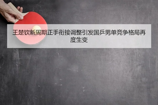 王楚钦新周期正手衔接调整引发国乒男单竞争格局再度生变